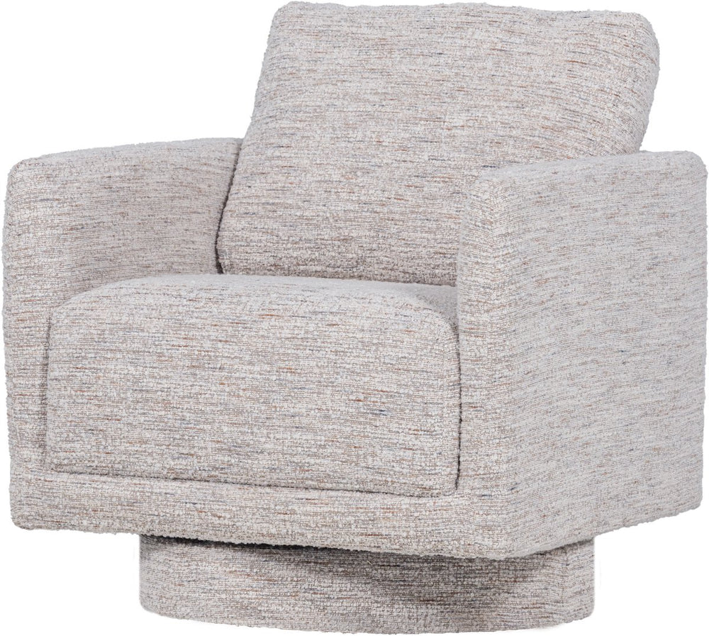 Woood oska draaifauteuil - melange stof - naturel - 64x78x79
