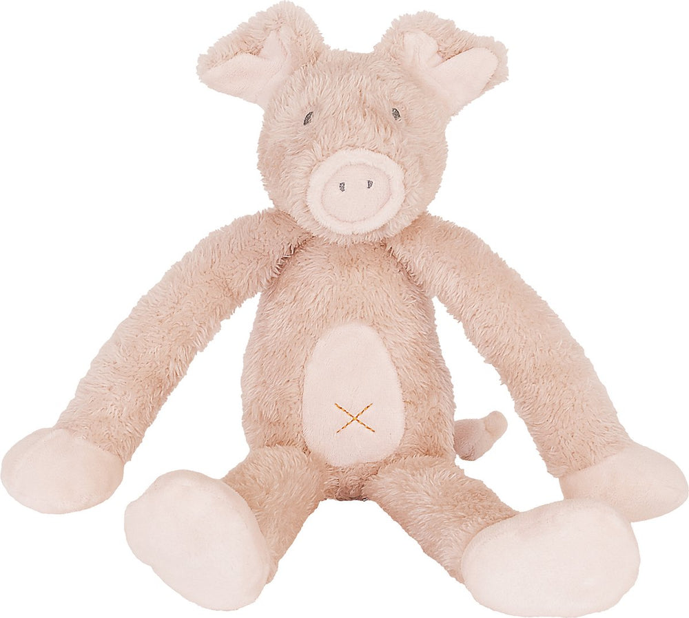 Happy horse varken pinky knuffel 32cm - roze - baby knuffel