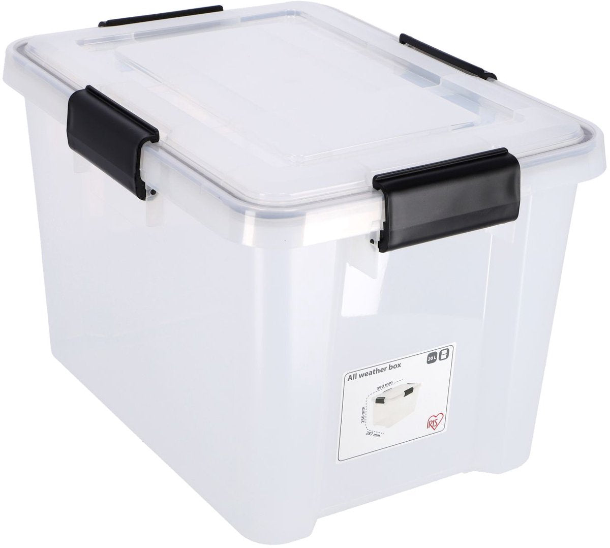 Iris luchtdichte doos 20l transparant 40x30x25 cm