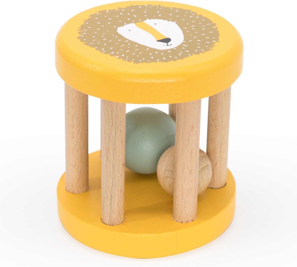 Trixie houten rammelaar - dhr. leeuw