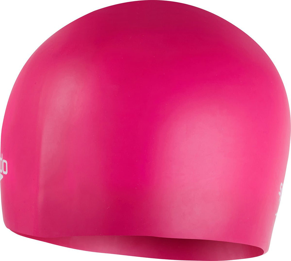 Speedo plain moulded silicone cap badmuts - roze
