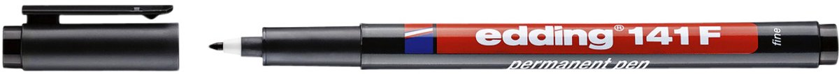 Edding viltstift 141 rond 0.6mm zwart | 10 stuks