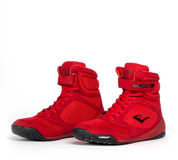 Everlast elite 2 - boksschoenen - high-top - rood (beschikbaar in verschillende maten) 42