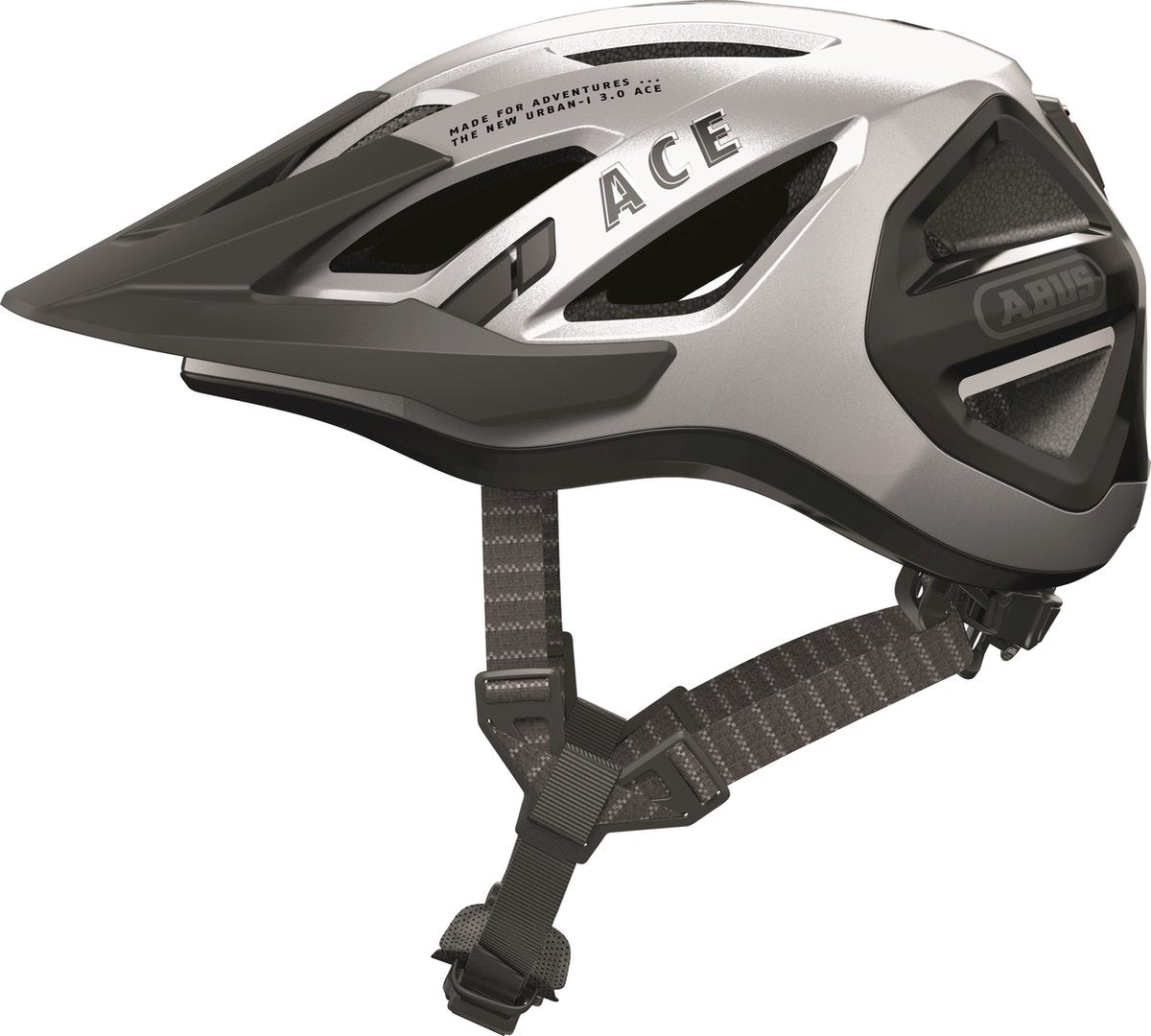 Abus helm Urban-I 3.0 ACE glans Zilver L 56-61cm