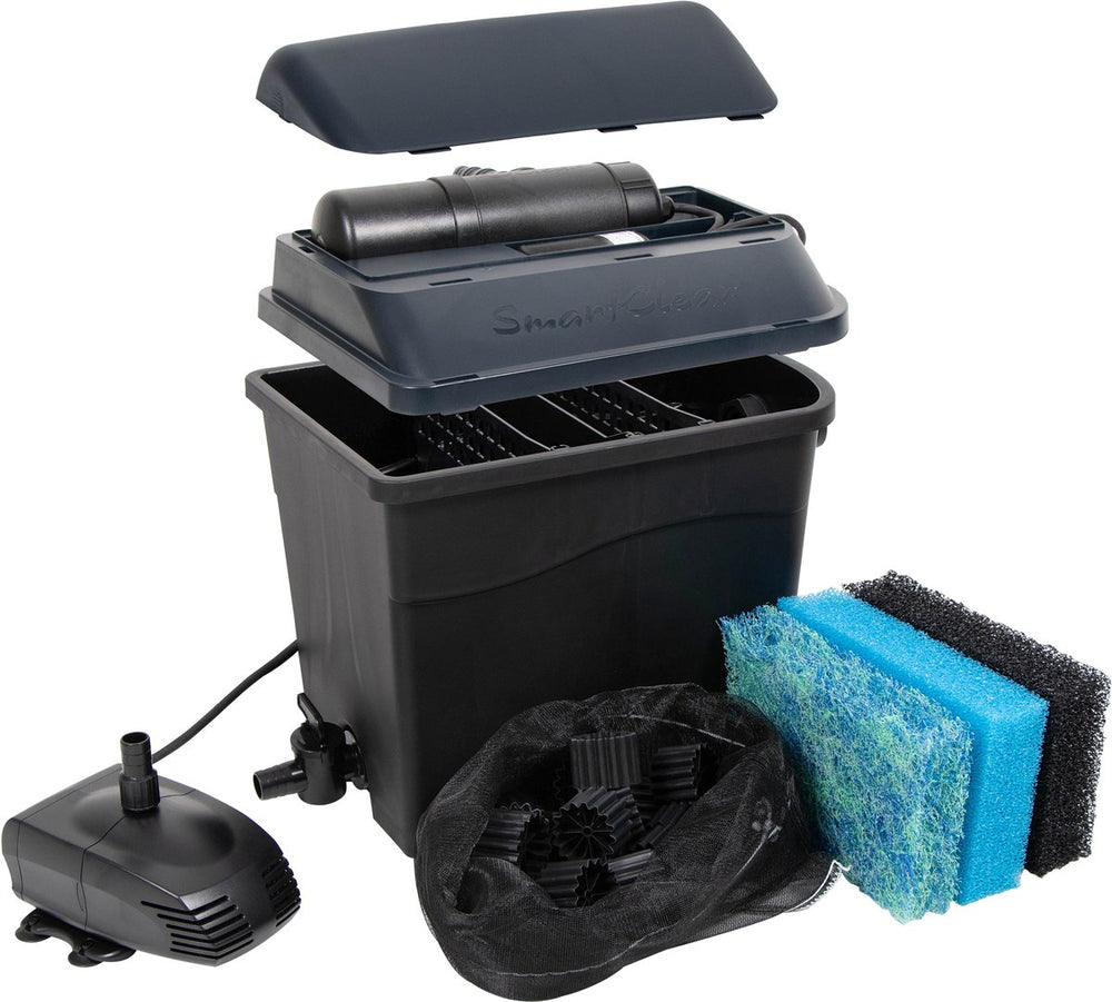 Ubbink - smartclear 3000 plusset - 2 kamer oeverfilter incl. proline 1400 pomp en uvc 5w