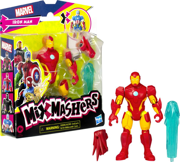 Hasbro marvel avengers mixmashers - iron man - actiefiguur 12 cm