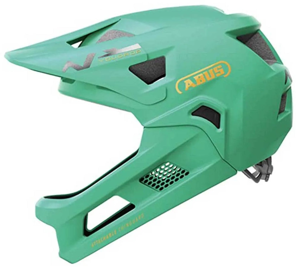 Abus fietshelm youdrop ff sage green s - 48-55 cm - lichtgroen - geschikt voor gebruik op kinderfietsen - 430 g