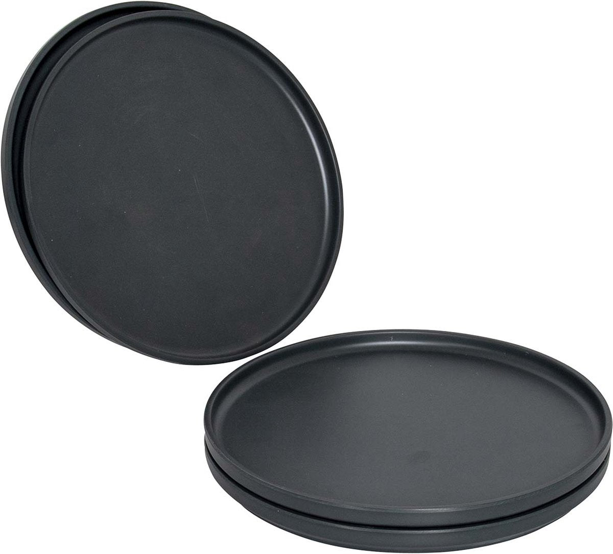 Bo-camp - industrial - ontbijtbord - patom - 4 stuks - antraciet