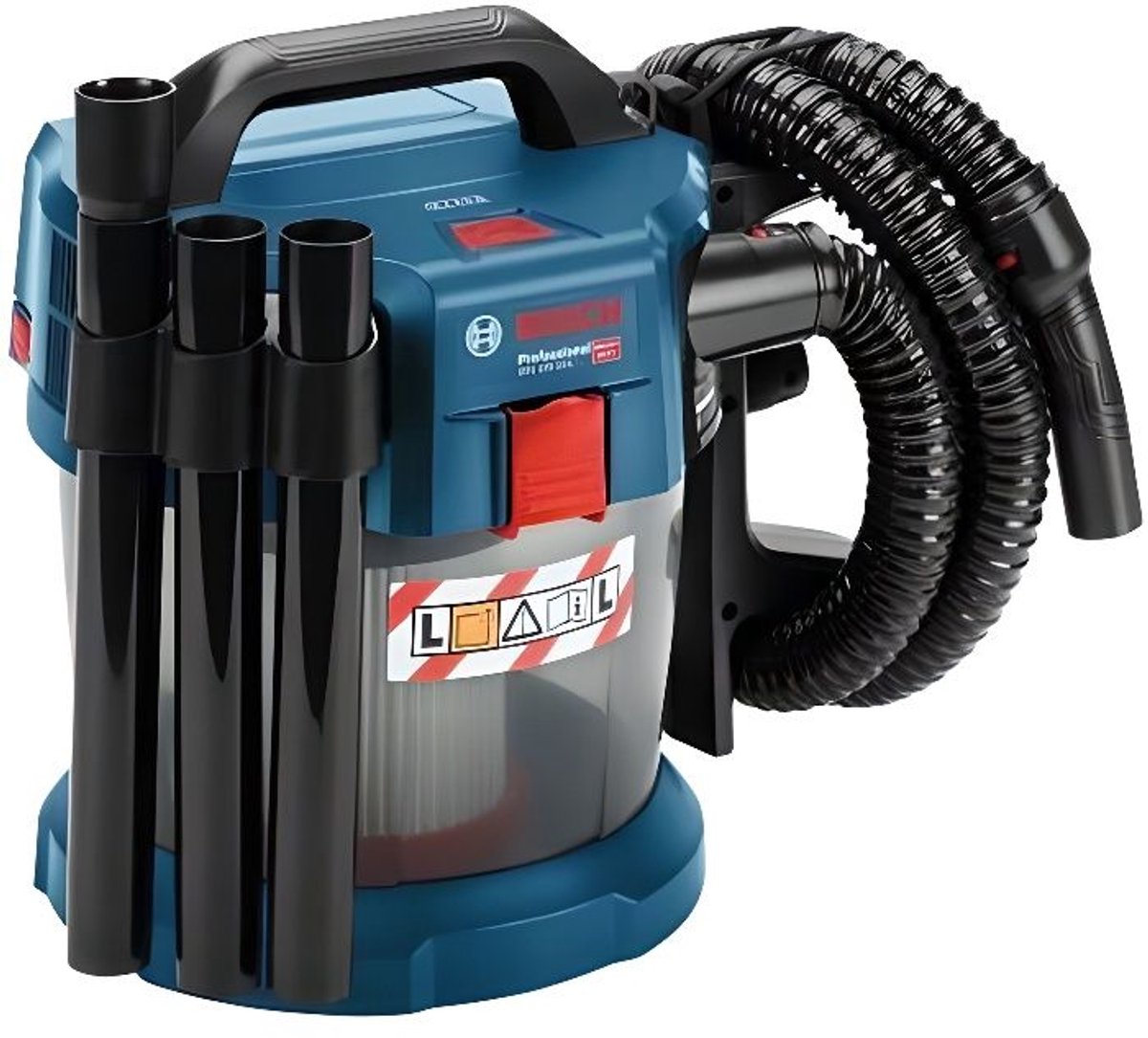 Bosch blauw bosch professional gas 18 v-10l accu bouwstofzuiger - 10 liter - zonder 18v accu en lader