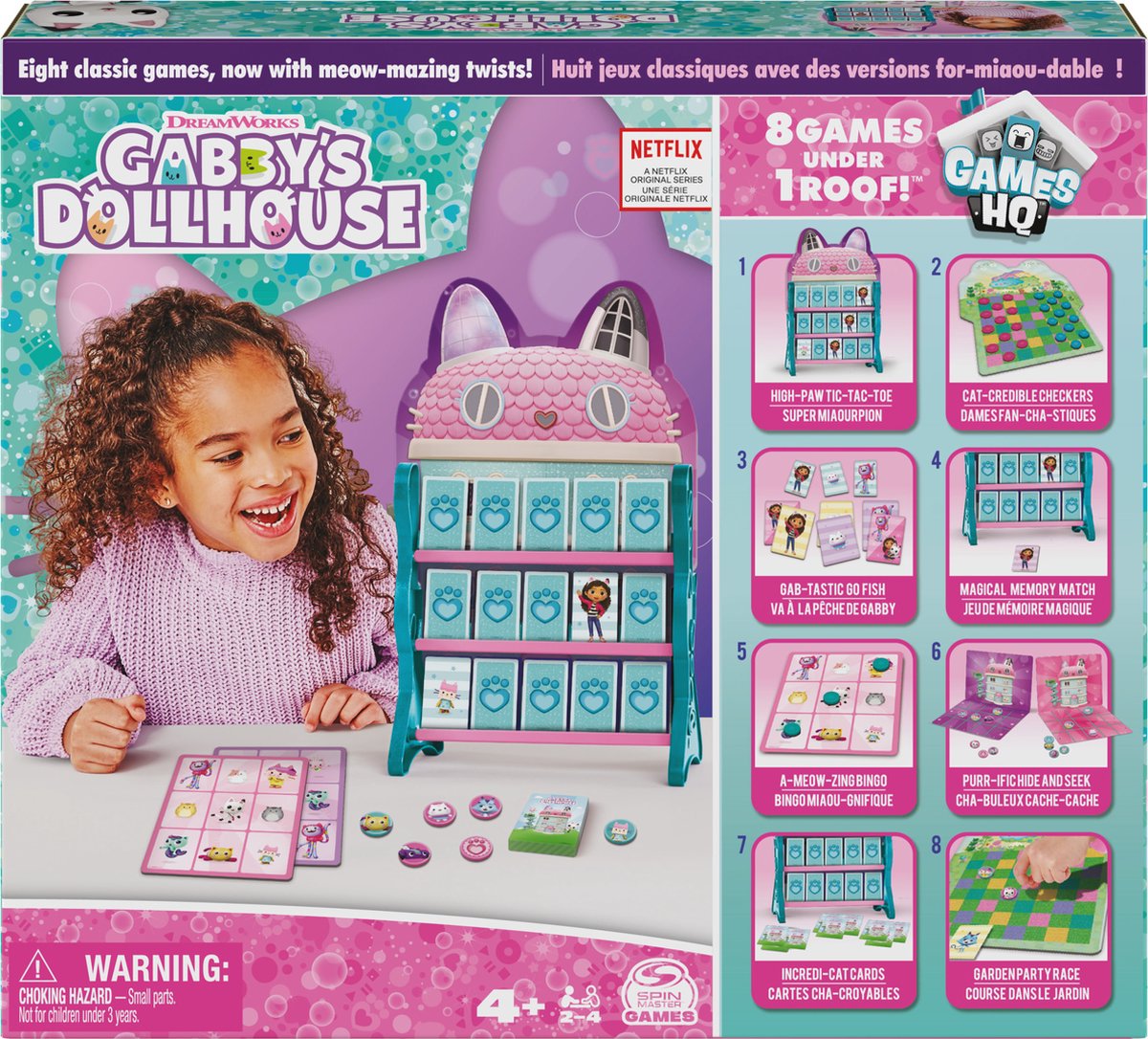 Gabby's poppenhuis - spellenpakket met 8 spellen