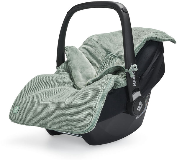 Jollein voetenzak groep 0+ 3 5 punts gordel basic knit forest green