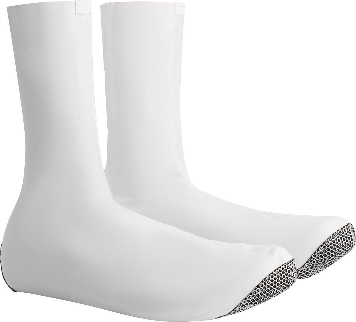 Bbb cycling raceflex zipperless overschoenen - aerodynamisch, winddicht en waterdicht - overschoenen wielrennen - wit - maat 41 42 - bws-29