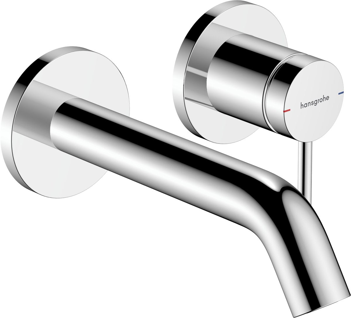 Hansgrohe tecturis s - inbouw wastafelkraan - voor wandmontage - ééngreeps bediening - 16,5 cm uitloop - chroom