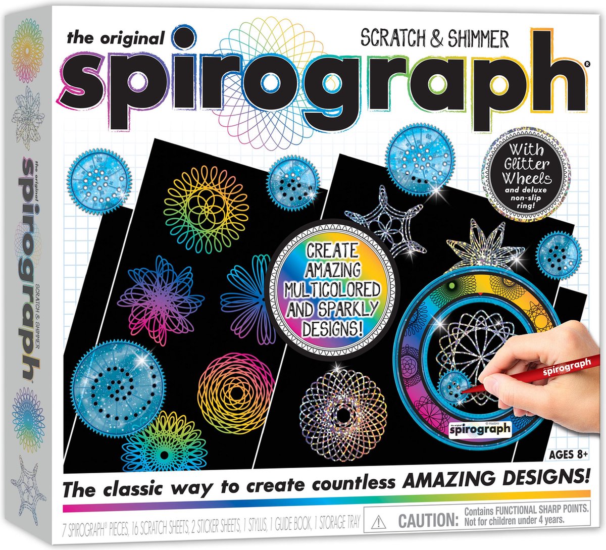 Spirograph scratch and shimmer - hobbypakket