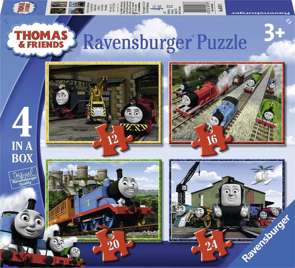 Ravensburger thomas friends 4in1box puzzel - 12+16+20+24 stukjes - kinderpuzzel