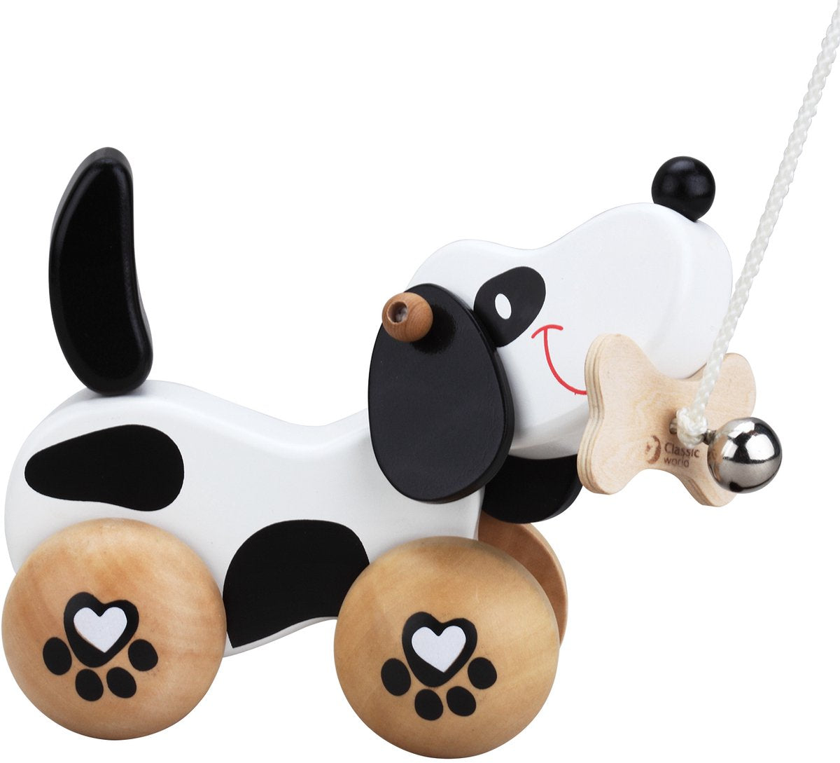 Klassieke Wereld Wereld Houten Kwispel Hondje