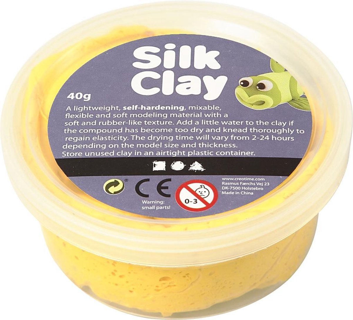 Silk clay geel 40gr