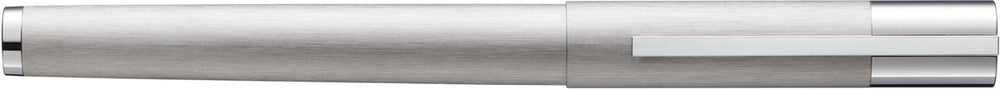 Lamy scala zilver vulpen - vulpen van geborsteld roestvrij staal hoogglans verchroomde greep en clip - penpunt maat m - elegant, minimalistisch ontwerp - incl. inktpatroon t 10 blauw - rechtshandig