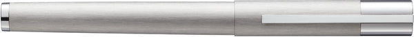 Lamy scala zilver vulpen - vulpen van geborsteld roestvrij staal hoogglans verchroomde greep en clip - penpunt maat m - elegant, minimalistisch ontwerp - incl. inktpatroon t 10 blauw - rechtshandig