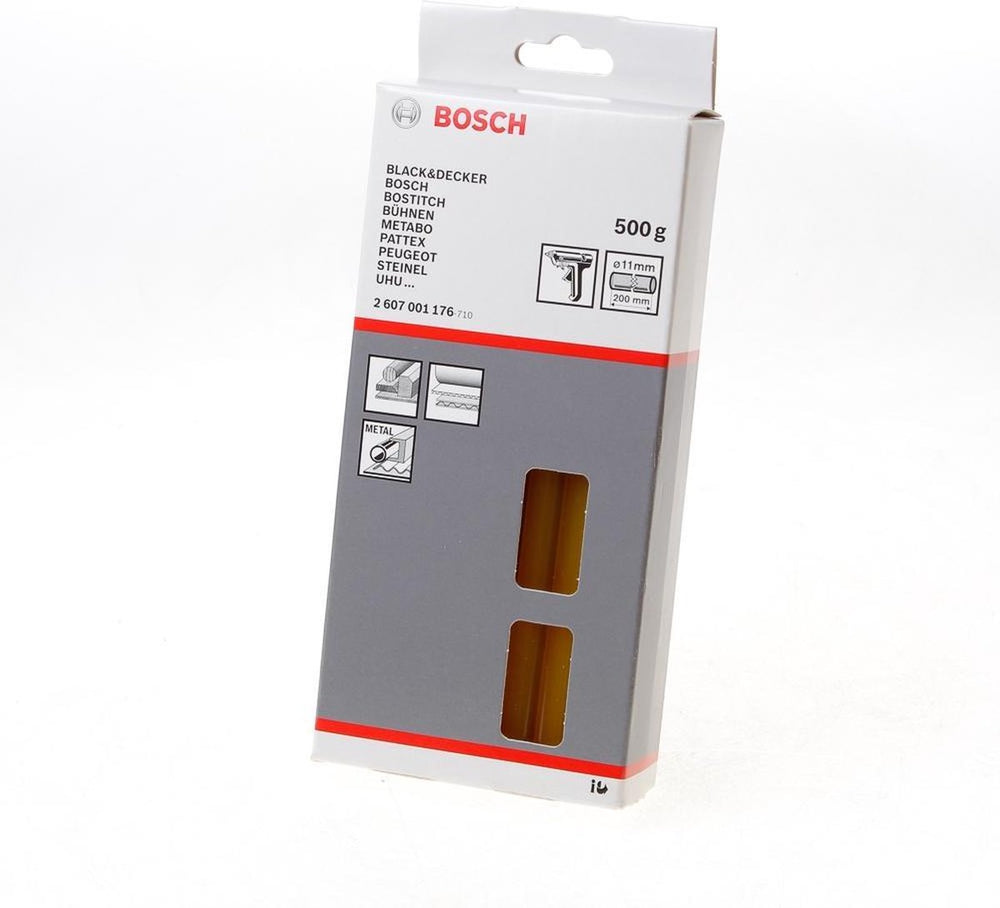 Bosch lijmpatronen geel - diameter 11 mm - lengte 200 mm - 25 stuks