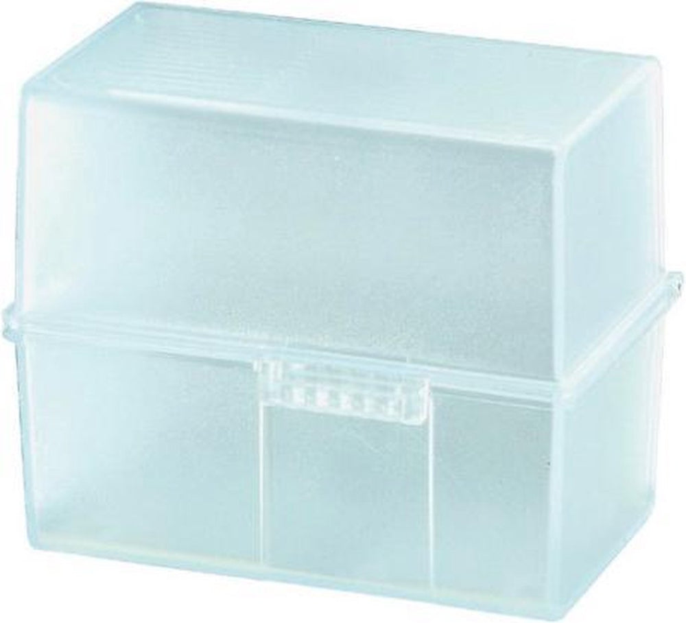 Han kaartenbak breed a6 kunststof translucent