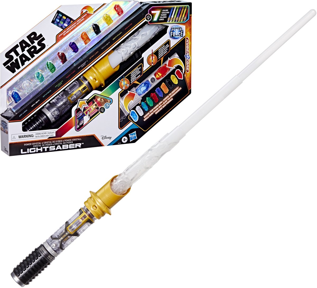 Hasbro star wars power crystal lightsaber - 7 kleuren