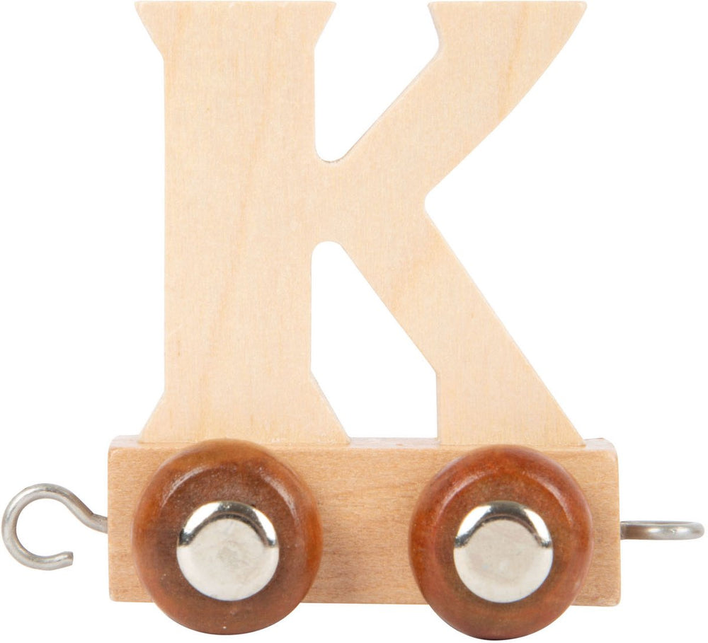 Small foot - houten lettertrein - k - 12 stuks