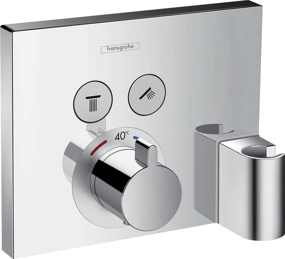 Hansgrohe showerselect afbouwdeel - inbouw douchekraan - thermostatisch - 2 douchefuncties - inclusief wandhouder