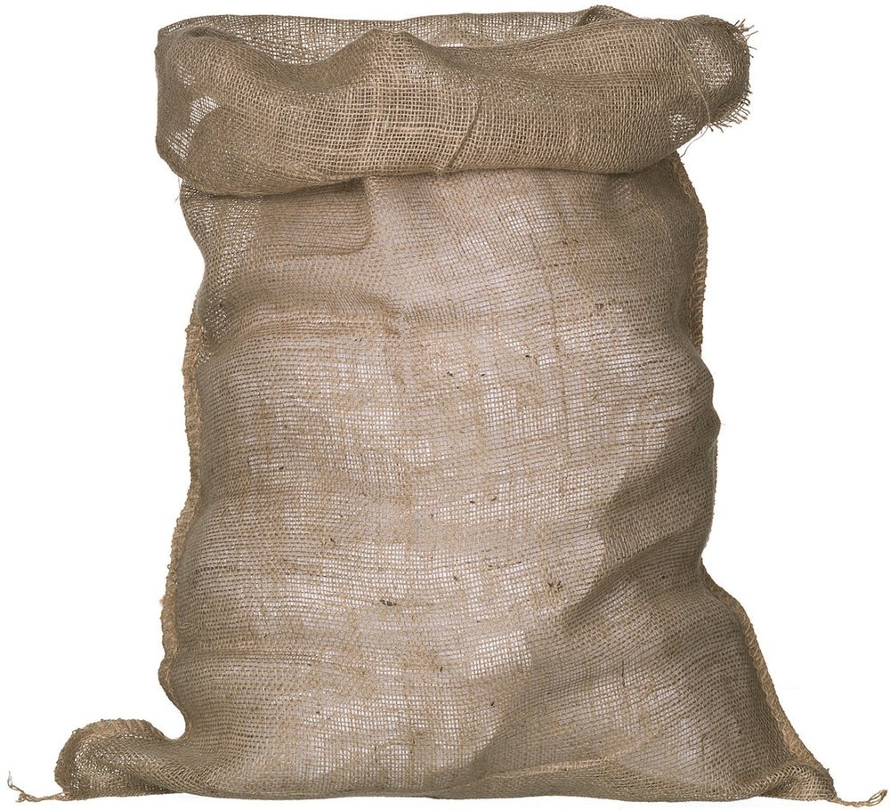 Nature jutezak met aantrekkoord - kweekbenodigdheden - 40x40x90 cm l 3 stuks