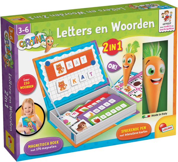 Lisciani - carotina - letters en woorden 2 in 1 magnetisch en elektronisch