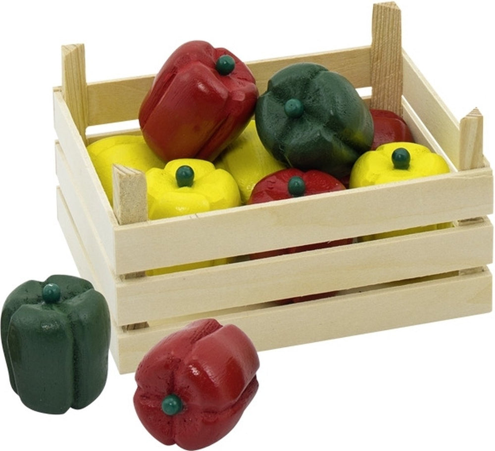 Goki Houten Paprika's in Kist, 10dlg.