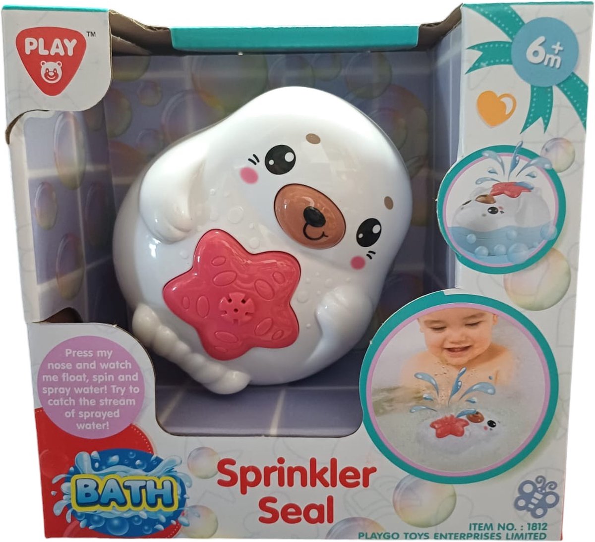 Playgo badspeelgoed spetterende zeehond