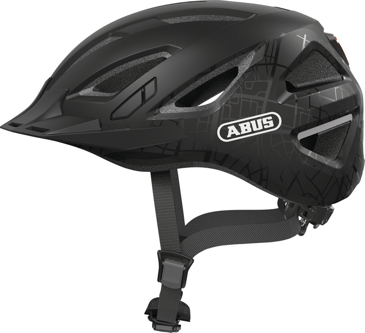 Abus fietshelm urban i 3.0 - street black - helm maat s (51 t m 55cm)