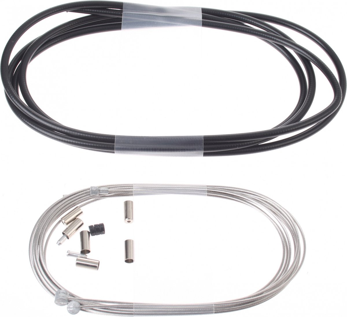 brake cable set universal 2015009 black 8-piece