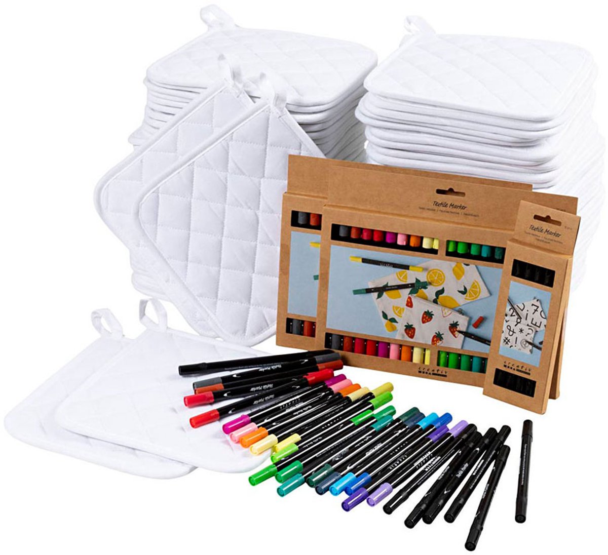 Easykit pannenlappen met stiften, 1 set