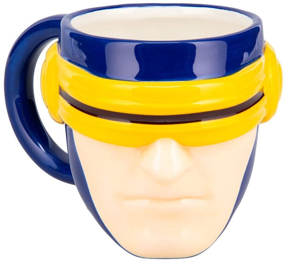 Paladone x‑men cyclops warmtegevoelige combat visor mok – officieel gelicentieerde marvel 550 ml keramische koffiebeker, extra groot voor thee, warme chocolademelk en meer, superheldencadeau –
