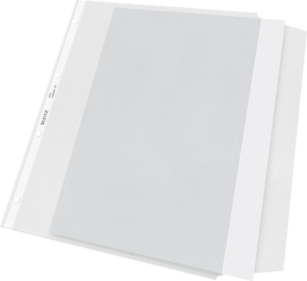Leitz premium showtas met klep - a4 - 30% pre-consumer gerecycled plastic - 13 mm - 50 stuks - transparant