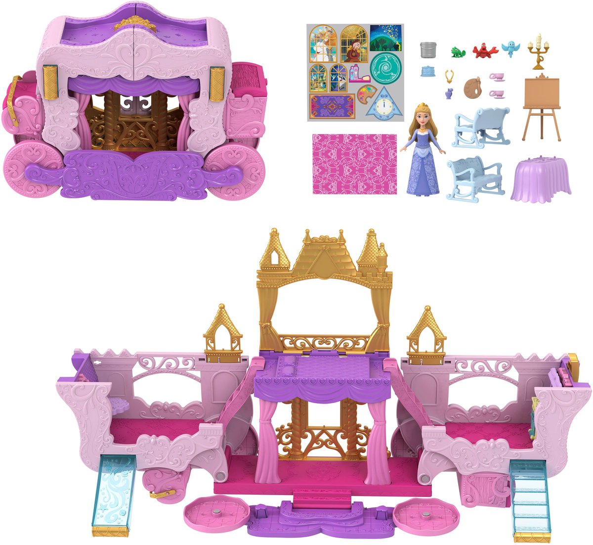 Disney princess koets naar kasteel - speelset