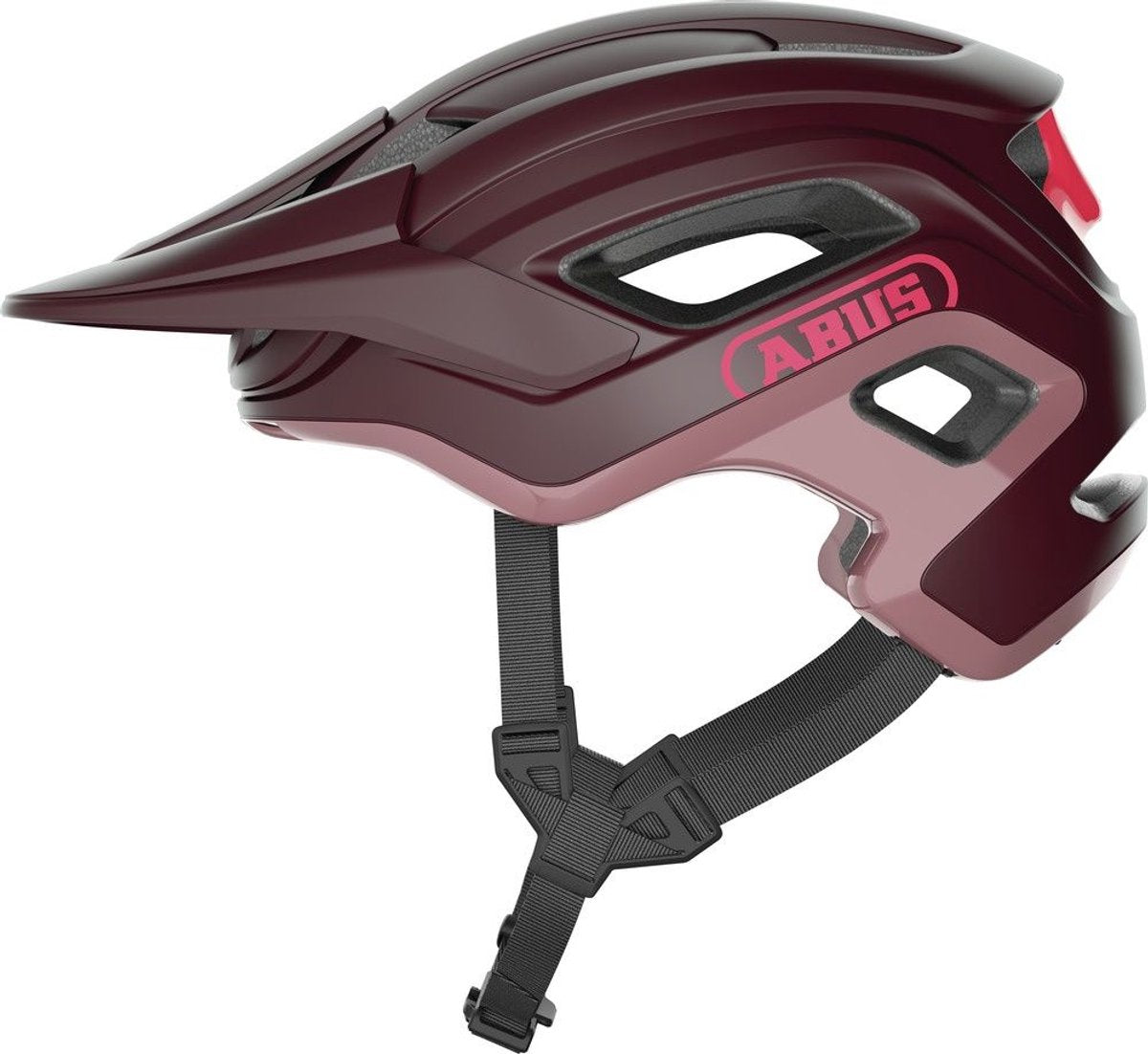 Abus fietshelm cliffhanger wildberry red s - 51-55 cm - rood - geschikt voor gebruik op mountainbikes - 300 g s