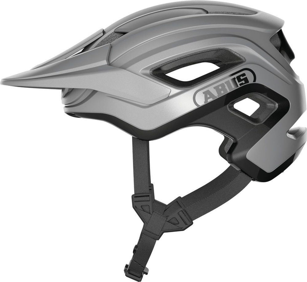 Abus fietshelm cliffhanger ti silver s - 51-55 cm - zilver - geschikt voor gebruik op mountainbikes - 300 g
