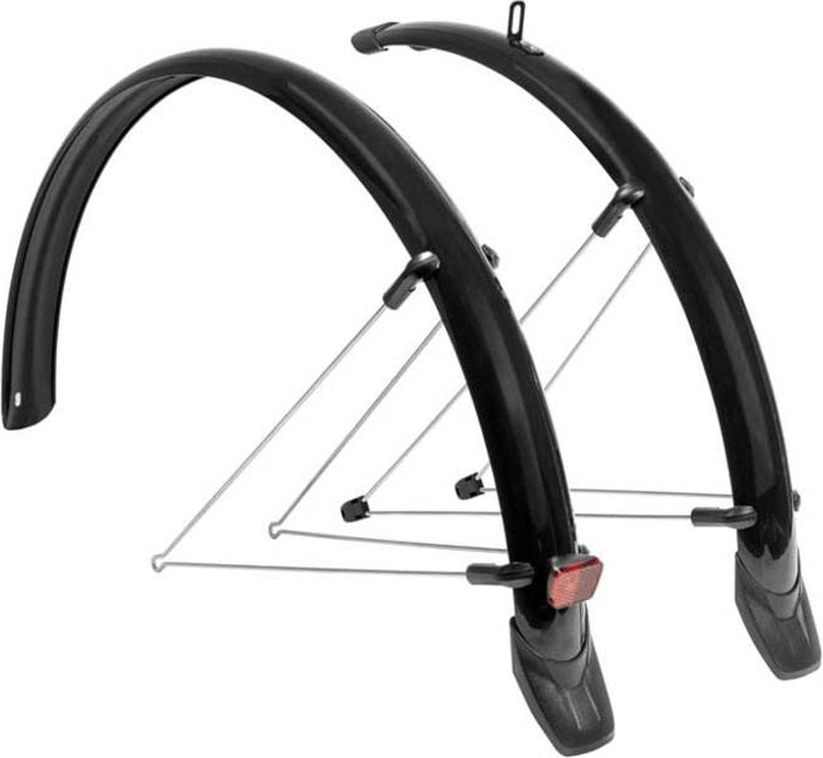 Xlc mg-f03 spatbord stadfiets set - 26 inch 58 mm - pvc - geschikt voor stad tour fiets