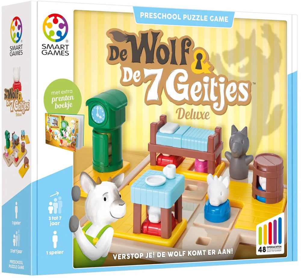 Smartgames spel de wolf en de 7 geitjes