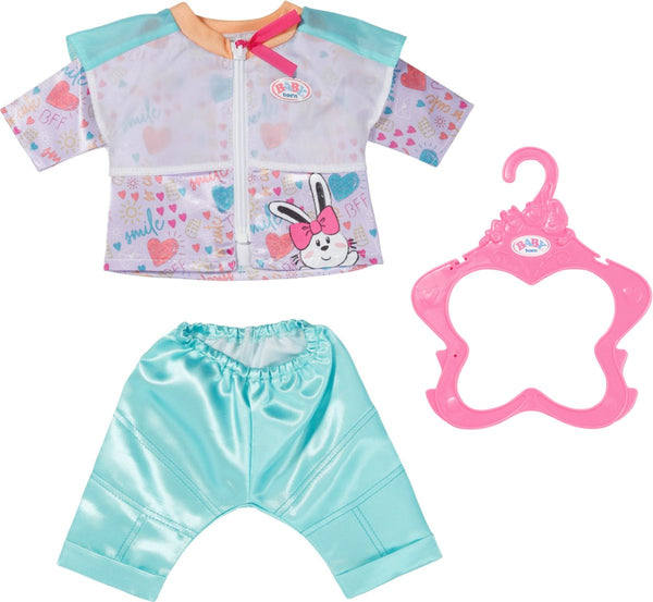 Baby born casual outfit aqua - poppenkleding 43 cm 43