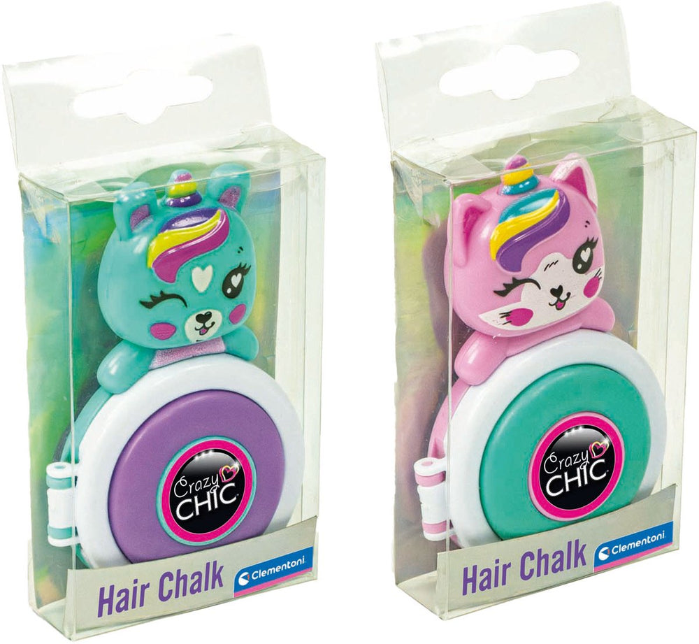 Clementoni - crazy chic - haarkrijt - eenhoorn - paars groen- vanaf 6 jaar