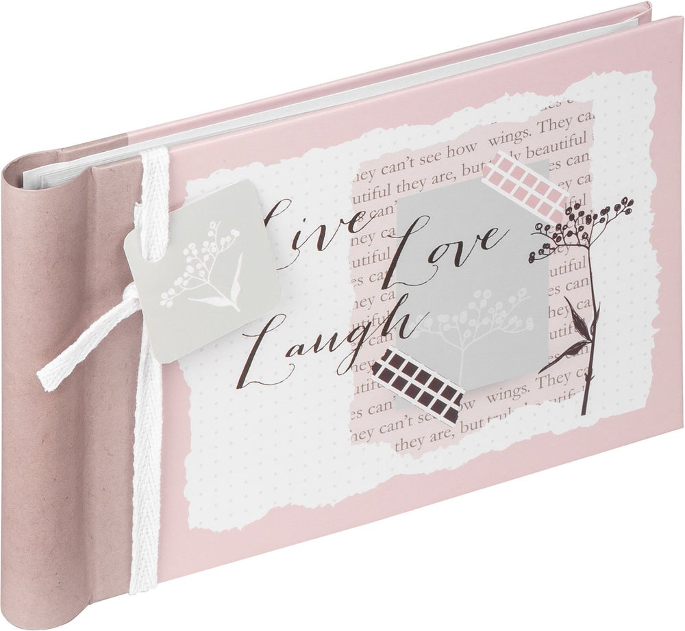 Walther ma-135 lovely - mini insteekalbum met spiraal - 36 foto's 10 x 15 cm - roze gedessineerd