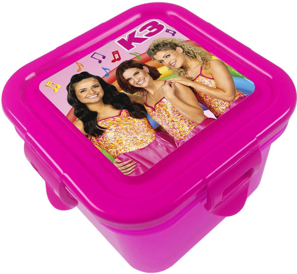 Studio 100 k3 snackdoosje - magenta