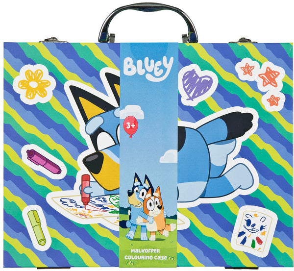 Bluey undercover kleurkoffer - creatieve tekenset voor kinderen.