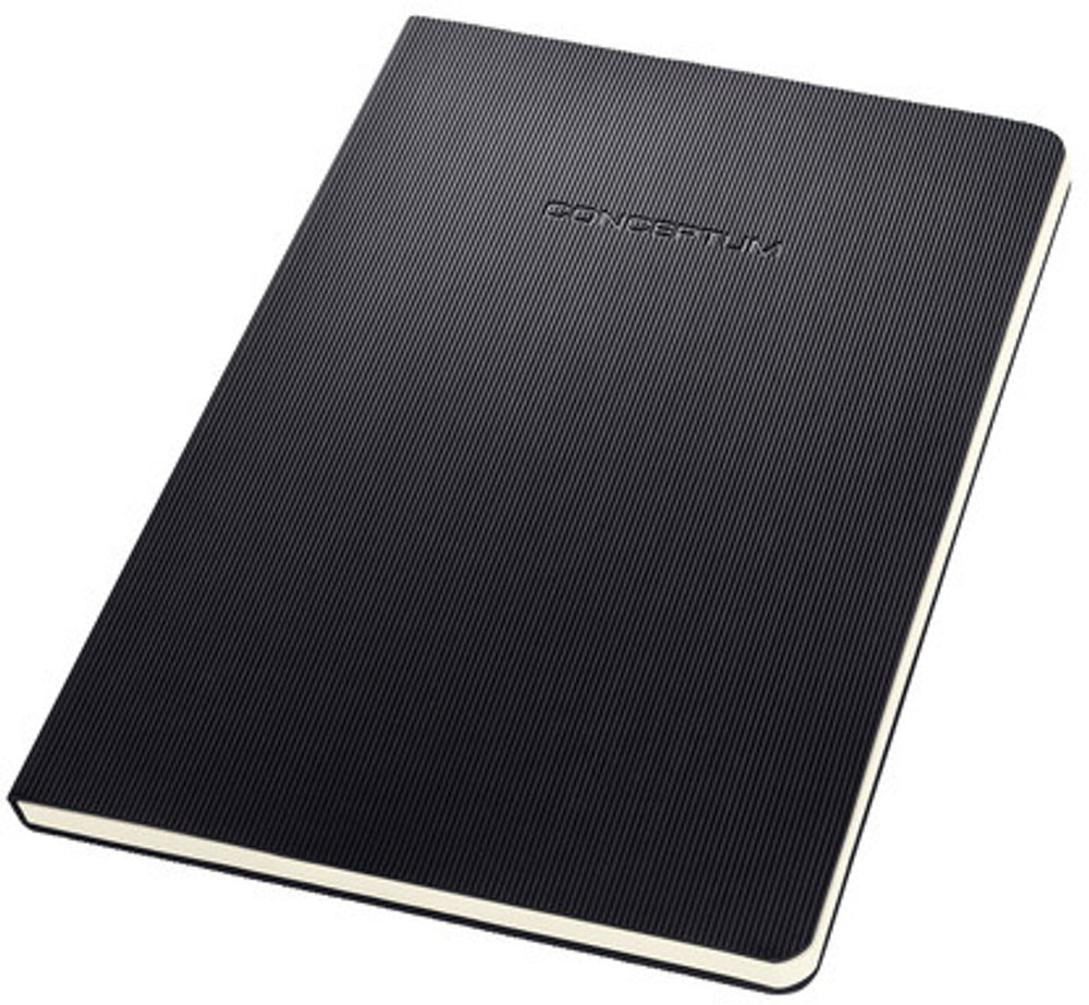 Sigel schrijfblok - conceptum - a4 - softcover - geruit - zwart - si-co802