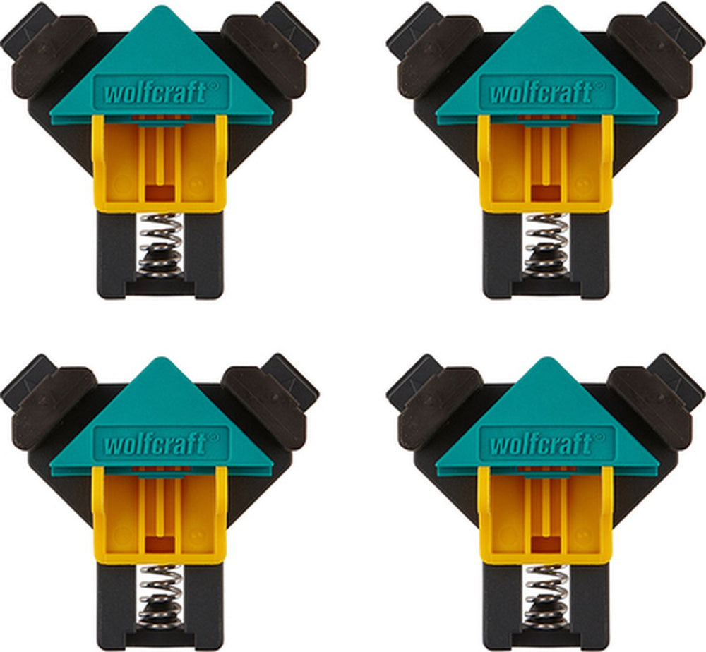 Wolfcraft - hoekklemmen 4 stuks - hoekklem set - hoek lijmklemmen - 8626000