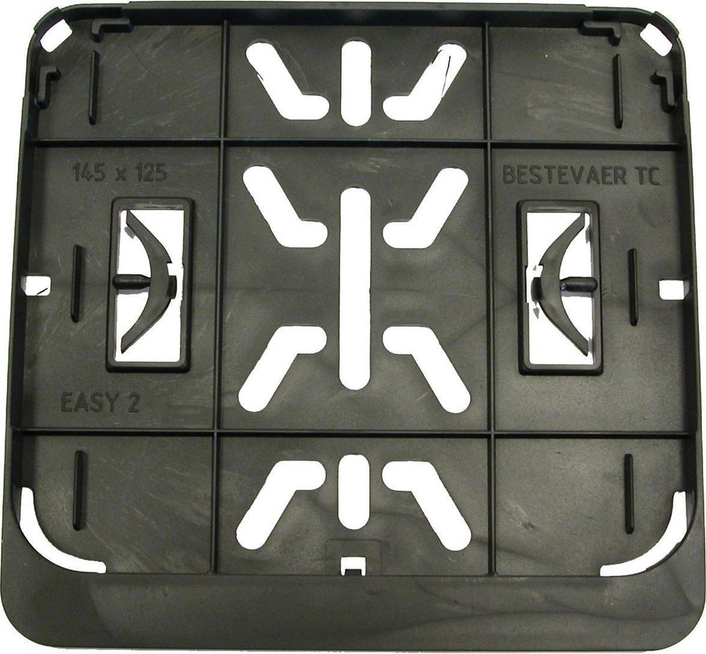 Support de plaque d'immatriculation 145x125 noir avec Speedpedelec